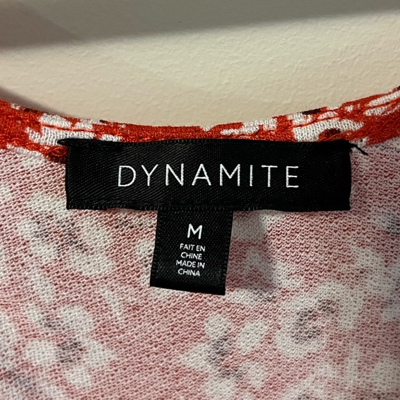 Dynamite Floral Tie-Front Shirt - Picture 3 of 3
